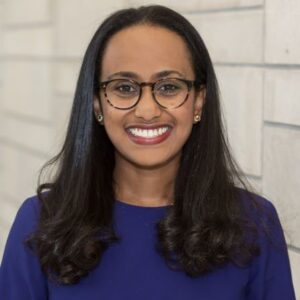 New faculty member Sebawit Bishu.